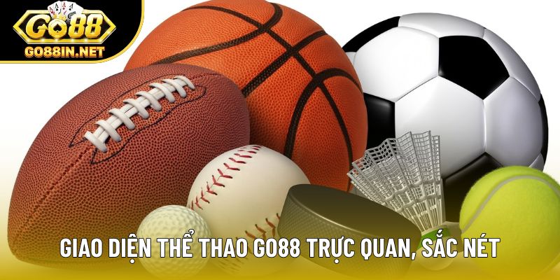 Giao diện thể thao Go88 trực quan, sắc nét